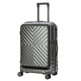 Travel Mate Polycarb Zipper Luggage In Grey
