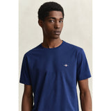 Gant Mens Reg Shield T-Shirt In Navy