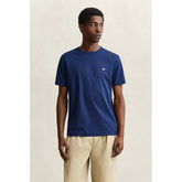 Gant Mens Reg Shield T-Shirt In Navy