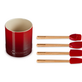 Le Creuset 5 Piece Utensil Set In Cerise