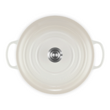 Le Creuset Signature Round Cocotte Pot In Meringue