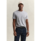 Gant Mens Regular Shield T-Shirt In Grey