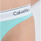 Calvin Klein Womens Thong In Turquoise