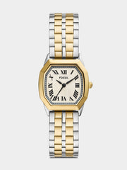 Fossil Harlow 2 Tone Stainless Steel Watch For Women