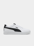Puma Mens Court Classic Clean Shoes In White/Black