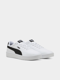 Puma Mens Court Classic Clean Shoes In White/Black