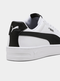 Puma Mens Court Classic Clean Shoes In White/Black