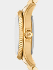 Micheal Kors Womens Lexington Stainless Steel Watch In Gold