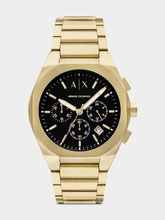 Armani Exchange Mens Gold Plated Watch