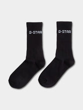 G-Star Mens 2Pack Black Sport Socks Dark