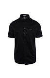 Pringle Mens Ethan Short Sleeve Classic Shirt In Black