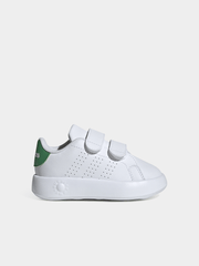 Adidas Boys Advatage CF Sneakers In White & Green