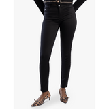 Sissy boy Womens Mid-Waist Skinny Jeans In Black