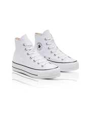 Converse Womens White Lift Hi Canvas Sneakers