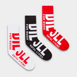 Diesel Mens Red/White/Black Skm-Ray 3Pc Socks