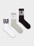 Diesel Mens Grey Skm-Ray 3 Pack Socks