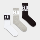 Diesel Mens Grey Skm-Ray 3 Pack Socks
