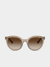 Vogue Womens 50 Sunglasses In Transparent Brown