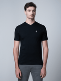 Polo Mens Vneck Tshirt Black