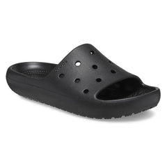 Crocs Unisex Classic V2 Slides In BLACK
