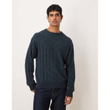 Calvin Klein Mens Easy Cotton Crew Neck Sweater In In Teal