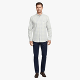 Pringle Mens Edwars Long Sleeve Clasic Shirt In Yellow And Blue