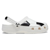 Crocs Kids Classic Soccer Ball Clog Shoes White & Black