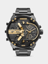 Diesel Mens Mr Daddy Stainless Steel Watch In Gunmetal