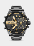 Diesel Mens Mr Daddy Stainless Steel Watch In Gunmetal