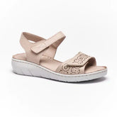 Hush Puppies Ladies Lana Cow Leather Shoes In Silver Grey
