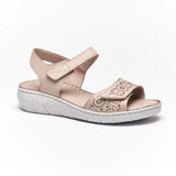 Hush Puppies Ladies Lana Cow Leather Shoes In Silver Grey