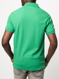 Polo Mens Green Essential Pique Ss Golfer