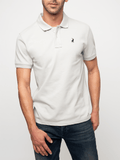 Polo Mens Essential Pique Ss Golfer Light Grey