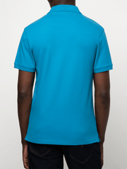 Polo Mens Blue Essential Pique Ss Golfer