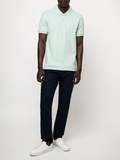 Polo Mens Essential Pique Short Sleeves Golfer In Aqua