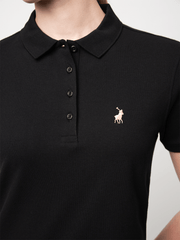 Polo Womens Black Margot Short Sleeve Golfer