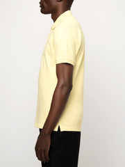 Polo Mens Light Yellow Essential Pique Ss Golfer