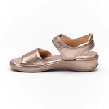 Hush Puppies Ladies Yvone Leather Sandals In Metallic