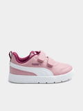 Puma Kids Courtflex V3 Shoes Pink - Puma White - Berry