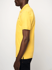 Polo Mens Mustard Essential Pique Ss Golfer