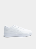 Puma Mens Court Classic Clean Shoes In White