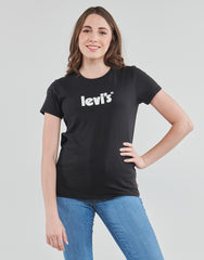 Levis Womens The PerfectS Seasonal Poster Logo T-shirt In Black