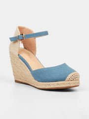 Miss Black Ladies Blue Jojo Heels