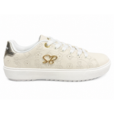 Sissy Boy Womens Ladies Penny Punched Sneaker In Stone