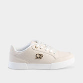 Sissy Boy Ladies Embossed Sb Sneaker In Stone