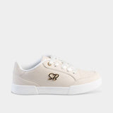 Sissy Boy Ladies Embossed Sb Sneaker In Stone