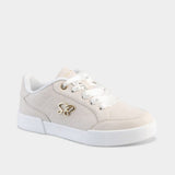 Sissy Boy Ladies Embossed Sb Sneaker In Stone