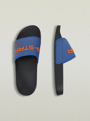 G-Star Raw Mens Cart V Slides In Black & Blue