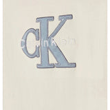 Calvin Klein Kids Unisex Monologo Slim Short Sleeve T-Shirt In Beige
