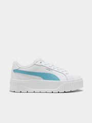 Puma Womens Karmen II Shoes In White and Aqau